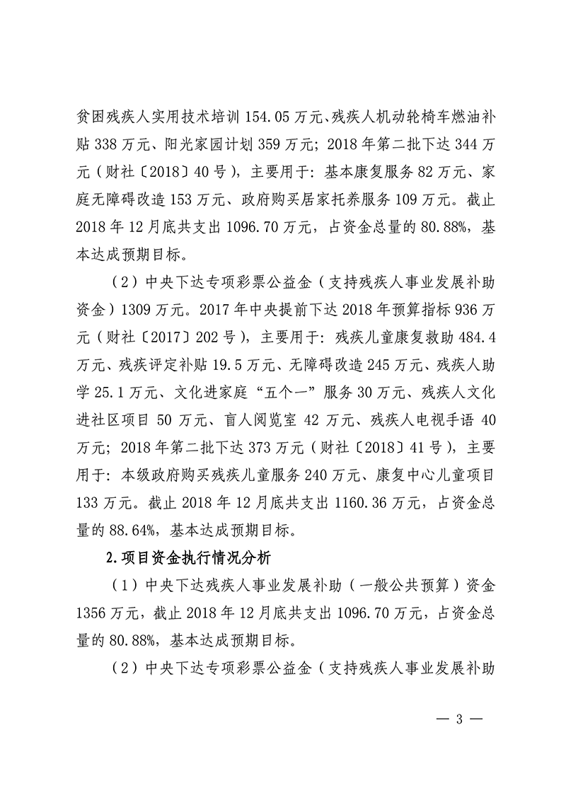 宁夏残联2018年中央对地方专项转移支付绩效自评报告(图3)