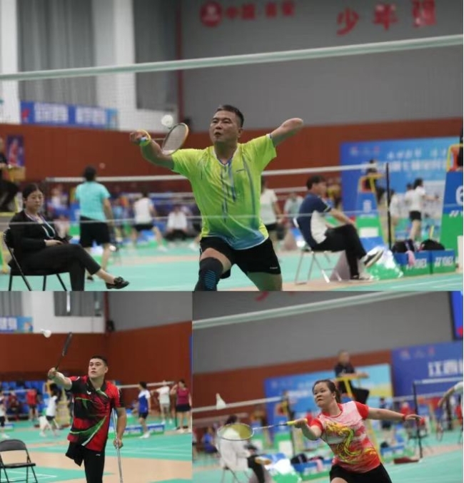 图为残疾运动员比赛瞬间 图为残疾运动员比赛瞬间