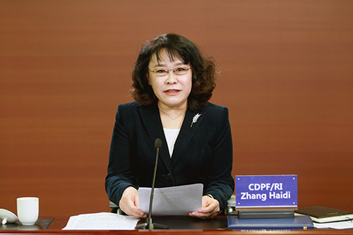 张海迪出席联合国亚太经社会“新冠疫情背景下残疾人的保护与赋能”视频会议(图1)